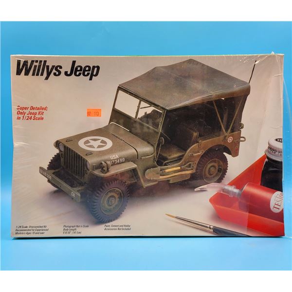 Sealed 1:24 Scale Willy's Jeep Model Kit