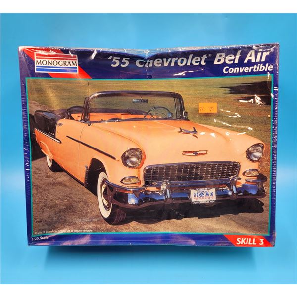 Sealed Monogram '55 Chevrolet Bel Air 1:25 Scale Model Kit