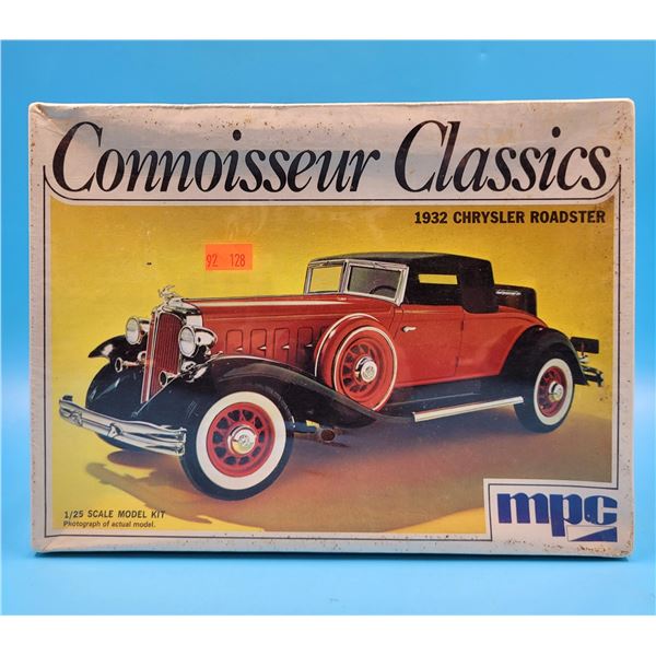 Sealed MPC Connoisseur Classics 1932 Chrysler Roadster 1:25 Scale Model Kit