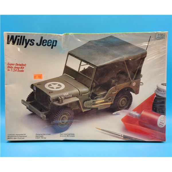 Sealed 1:24 Scale Willy's Jeep Model Kit