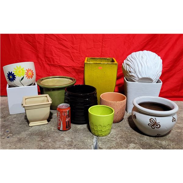 Large Lot Of Planters