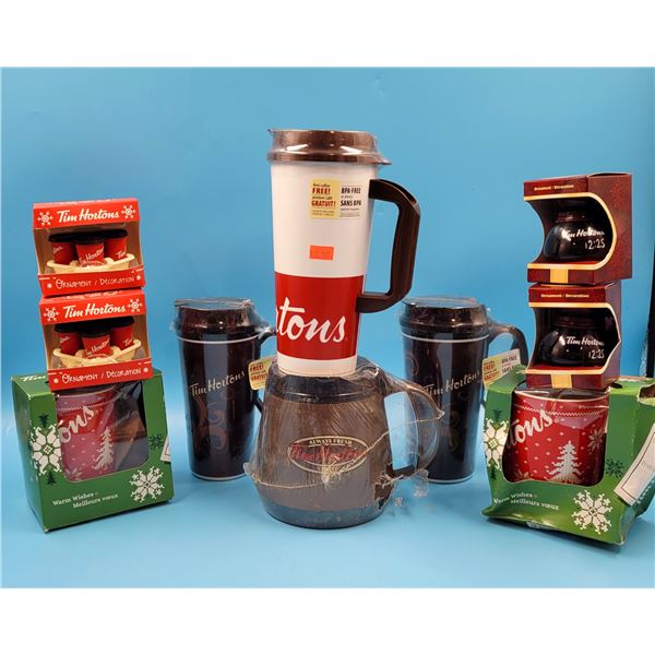 Lot Of Tim Hortons Coffee Cups/Mugs & Christmas Ornaments