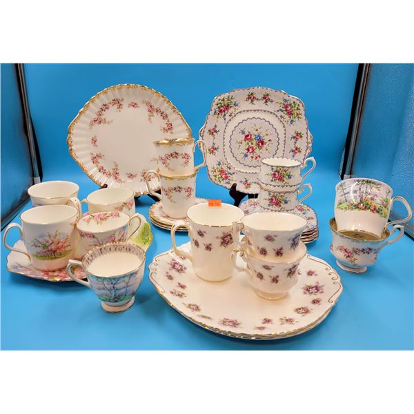 Royal Albert Fine Bone China Tea Cups and Serving Plates