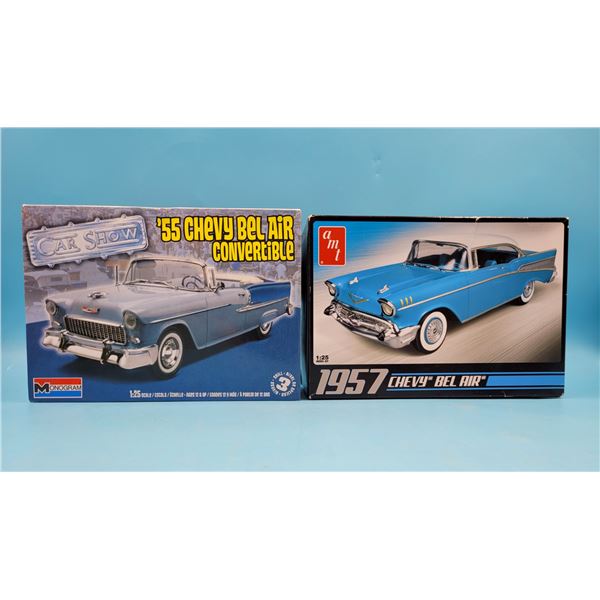 Unbuilt '55 Chevy Bel Air Convertible 1:25 Model Kit & '57 Chevy Bel Air 1:25 Model Kit