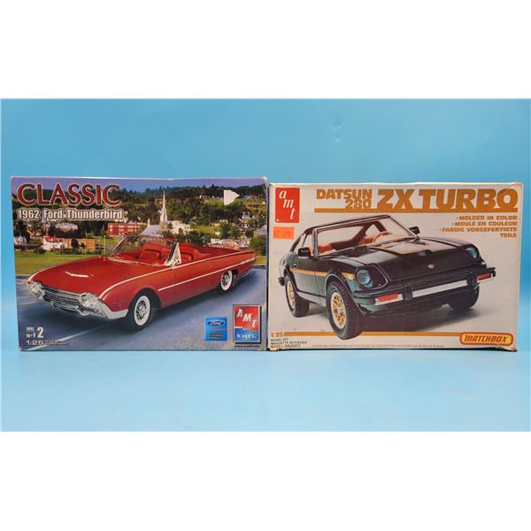 Unbuilt '62 Ford Thunderbird 1:25 Model Kit & Datsun 280 ZX Turbo 1:25 Model Kit