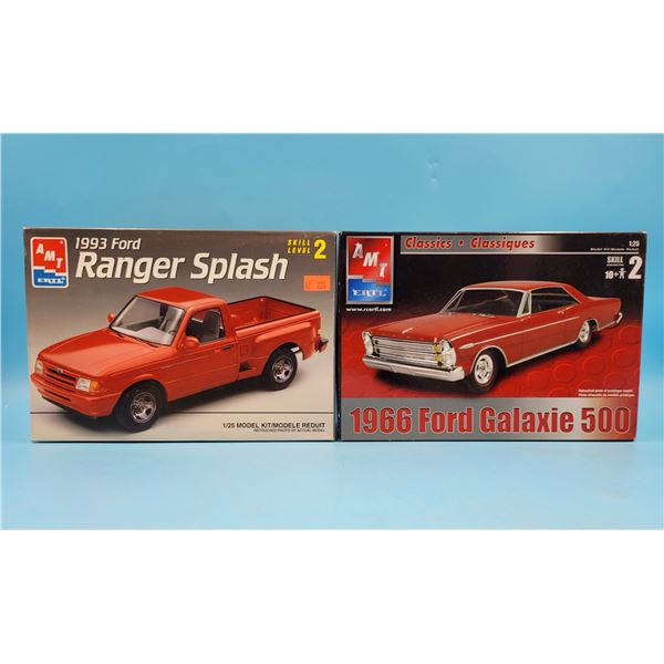 Unbuilt '92 Ford Ranger Splash 1:25 Model Kit & '66 Ford Galaxie 500 1:25 Model Kit