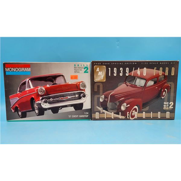 Unbuilt '57 Chevy Hardtop 1:24 Model Kit & 1939/40 Ford 1:25 Model Kit