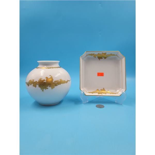 Kaiser Vase & Plate Made in Western Germany