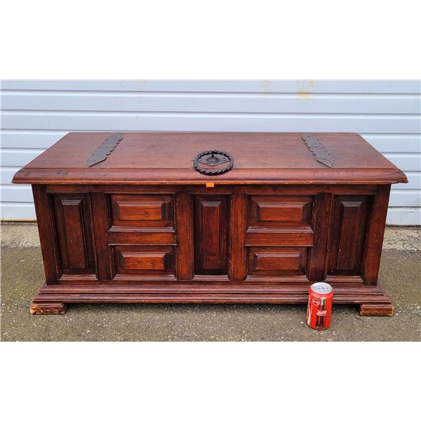 VTG Solid Wood Chest w/ Iron Accents