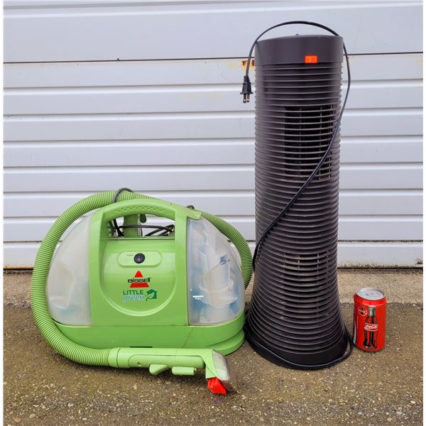 Bissell Little Green Carpet Cleaner & Honeywell Tower Air Purifier