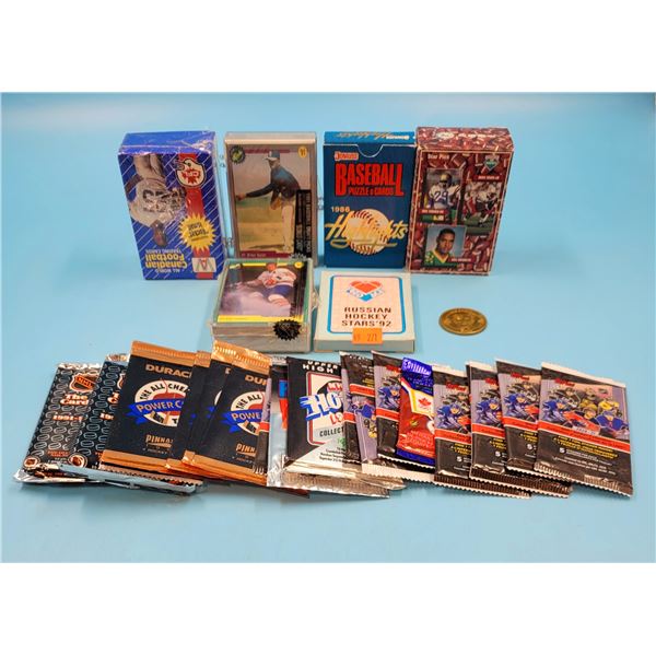 Assorted Sports Card Lot w/ Unopened & Sealed Packs