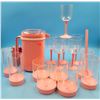 Image 1 : Pink Outdoor Plastic Drinkware Set