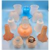 Image 1 : Assorted VTG Glass Lighting Shades