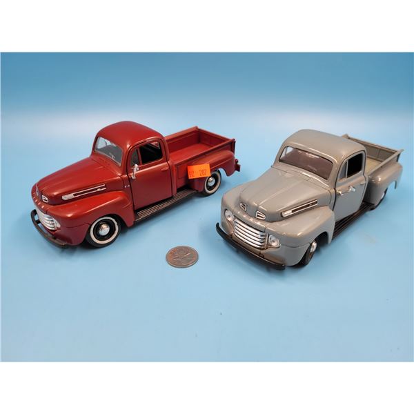 2 '48 Ford F1 Pickup Diecast Models