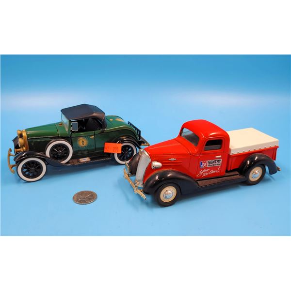 Ertl Sovereign Bank Car & Chevrolet Sentry Hardware Truck Diecast Models