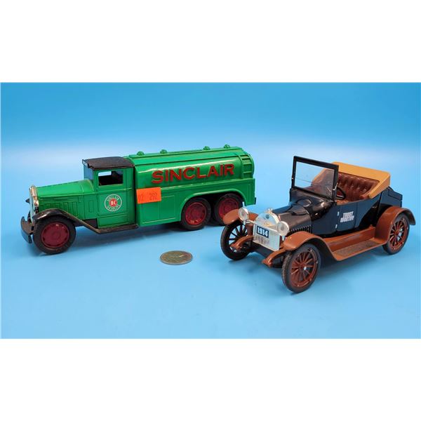 '30 Diamond 2 1/2 Ton Truck & '16 Studebaker Diecast Models