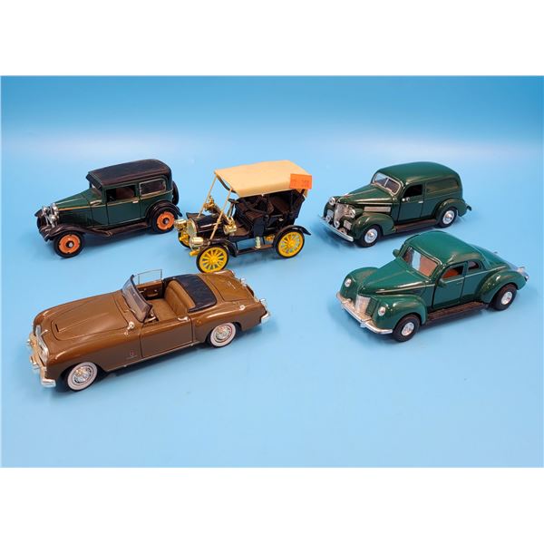 5 Diecast Cars (Chevy, Ford, etc.)
