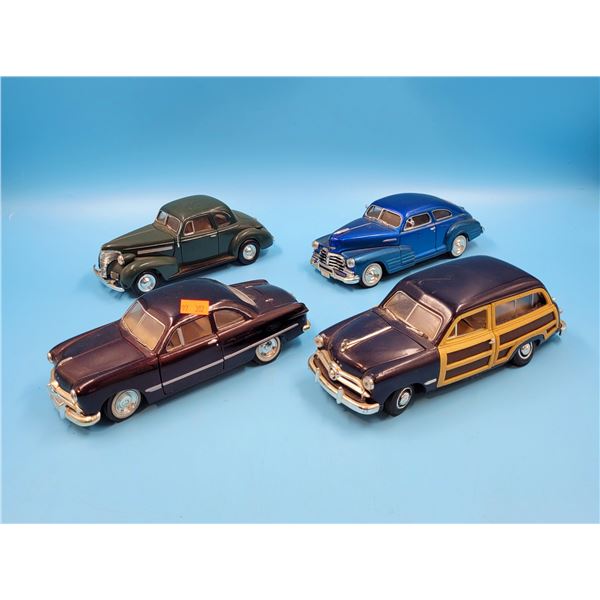 4 Diecast Cars (Ford, Chevy, etc.)