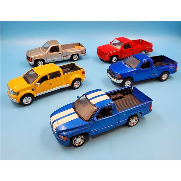 5 Diecast Trucks (Ford, Dodge, etc.)