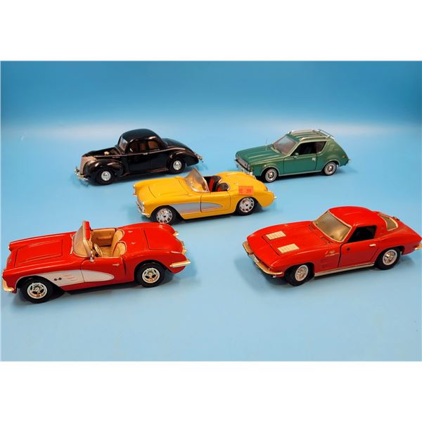 5 Diecast Cars (Corvette, etc.)