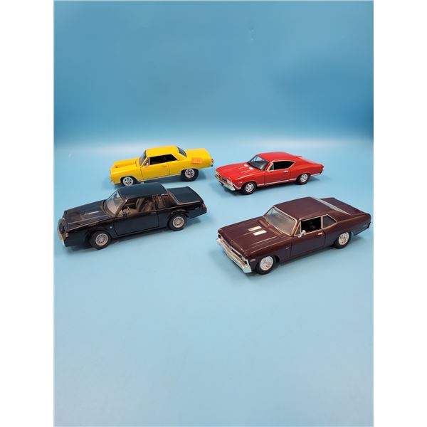 4 Diecast Cars (Chevy, Buick, etc.)