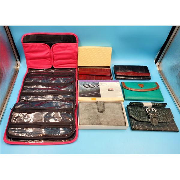 Assorted Wallets & Travel Makeup Bag