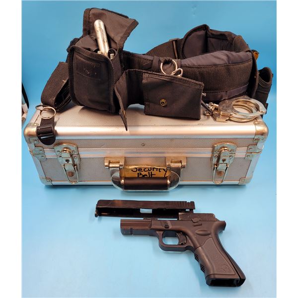BB Pistol w/ Case, Belt & Air Canisters
