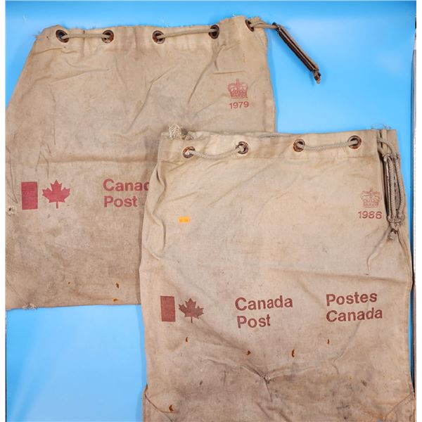 2 VTG Canvas Canada Post Mail Bags