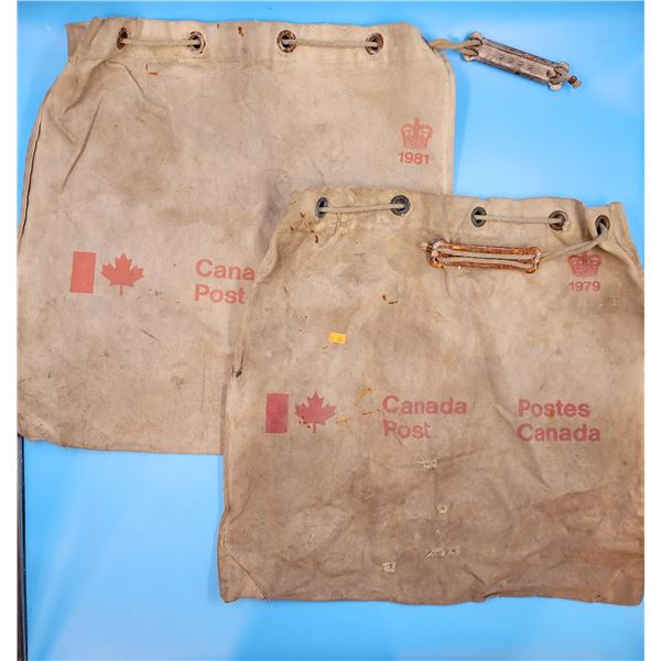 2 VTG Canvas Canada Post Mail Bags