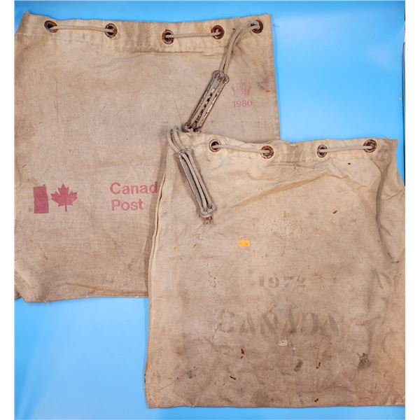 2 VTG Canvas Canada Post Mail Bags