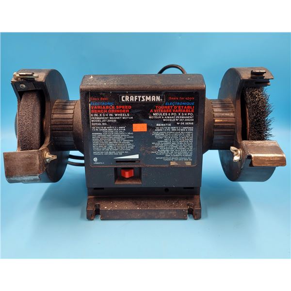 Craftsman Electronic Variable Speed Bench Grinder