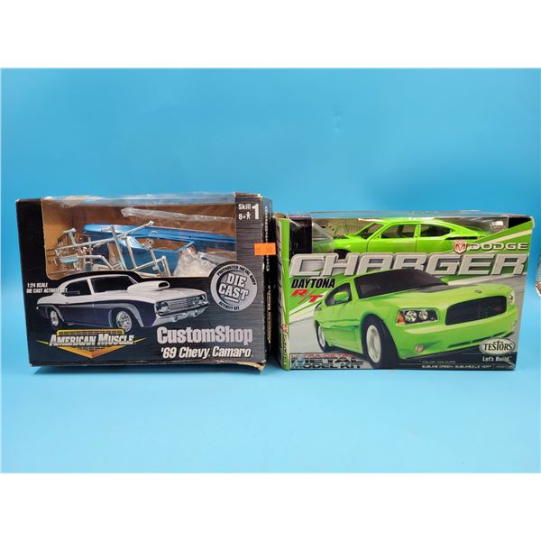 Unbuilt '69 Chevy Camaro 1:24 Model Kit & Dodge Charger Daytona R/T Model Kit