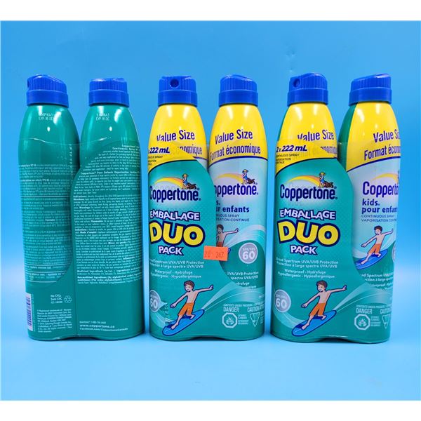 Coppertone Kids Spray Sunscreen Lot