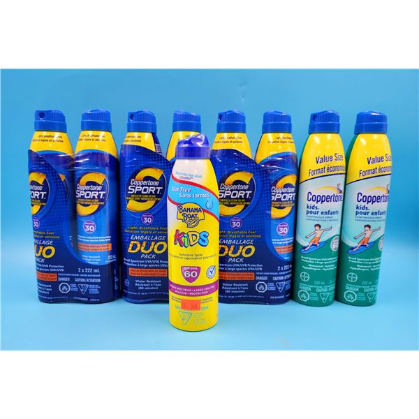 Coppertone & Banana Boat Spray Sunscreen Lot