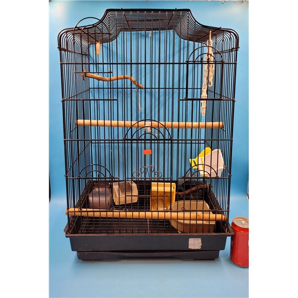Large Black Metal Bird Cage