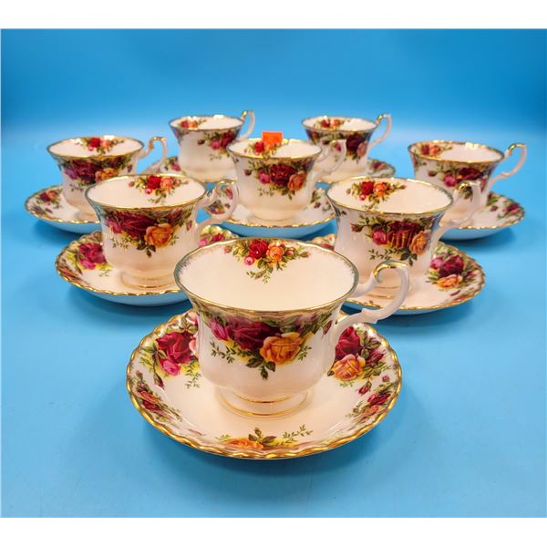 Royal Albert "Old Country Roses" Bone China Teacups & Saucers