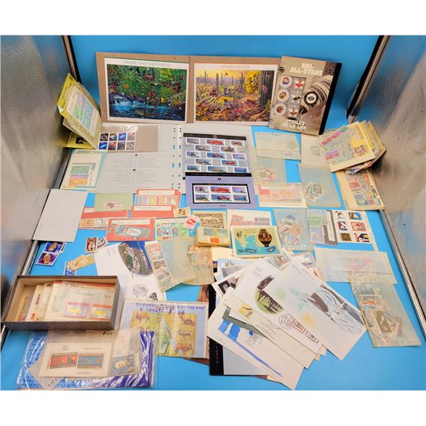 Large Lot Of Uncirculated World Stamps & Post Cards