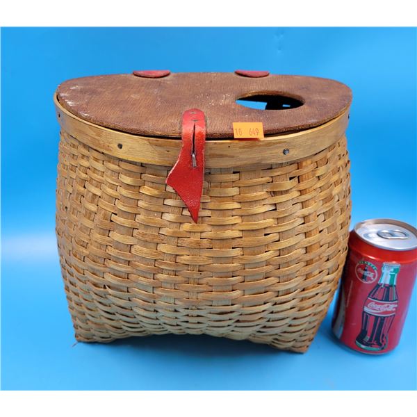 VTG Fishing Creel Wicker Basket