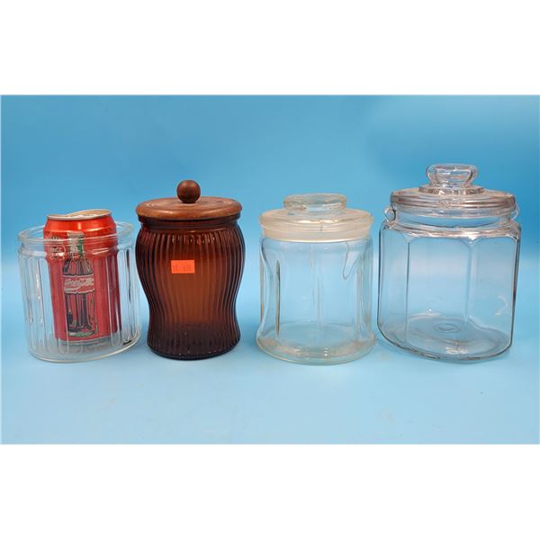 Lot Of VTG Glass Storage Jars