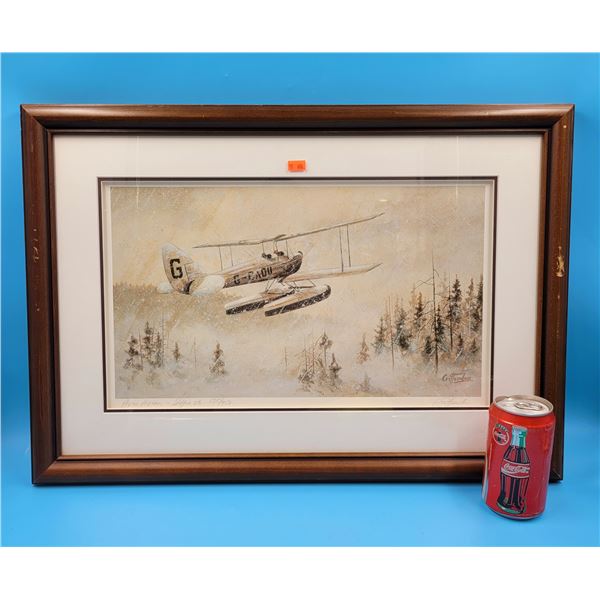 Framed & Signed "Avro Avian" Print By Crittenden - Expo 86 - 135/950