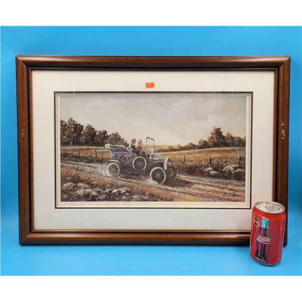 Framed & Signed "McLaughlin Buick" Print By Crittenden - Expo 86 - 135/950