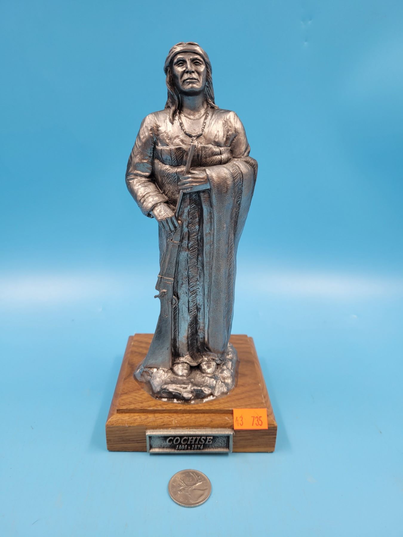 1997 Michael Ricker Pewter Cochise Sculpture 52/800