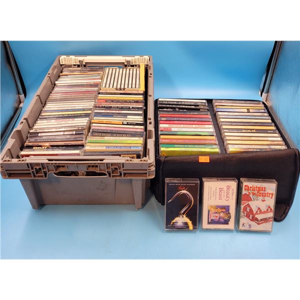 Large Lot Of Misc. CD's & 3 Cassettes