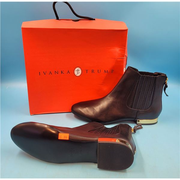 Ivanka Trump Size 8.5 Black Leather Boots