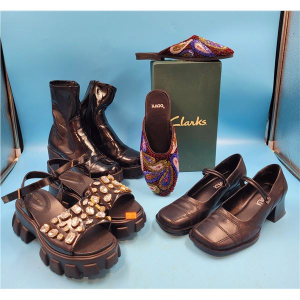 Misc. Lot Of High Heels & Slippers Including Clanks, Ragg & Azalea Wang