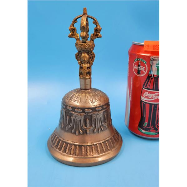 Tibetan Pewter & Brass Ritual Handbell