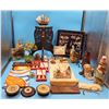 Image 1 : Asian Home Decor Lot w/ Figurines, Stone Trees, & More