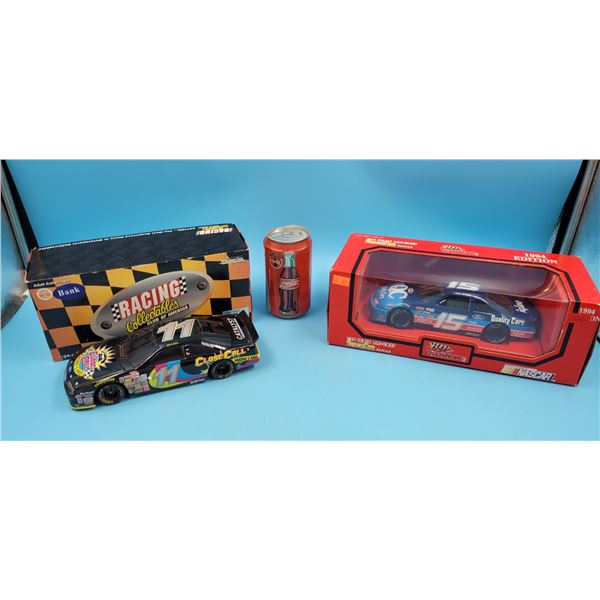 Racing Champions NASCAR 1:24 Scale Die-Cast #15 Ford Thunderbird & #11 Winston Cup Ford Thunderbird