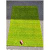 Image 1 : Green Solid Gabbeh Wool Carpet Made In India 6'0 x 4'0