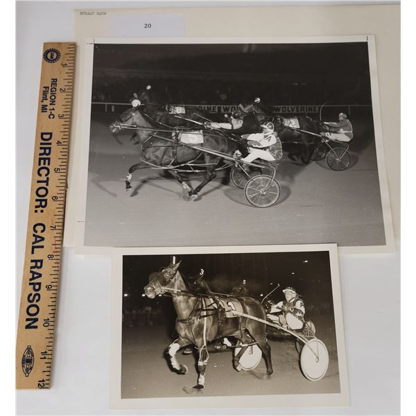 Harness Racing, Featuring Horse Steady Race, 2 Photos